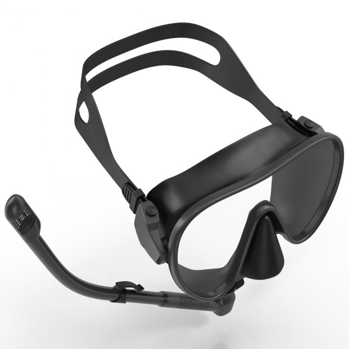 Scuba Mask and Snorkel 3D