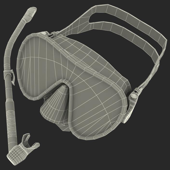 Scuba Mask and Snorkel 3D