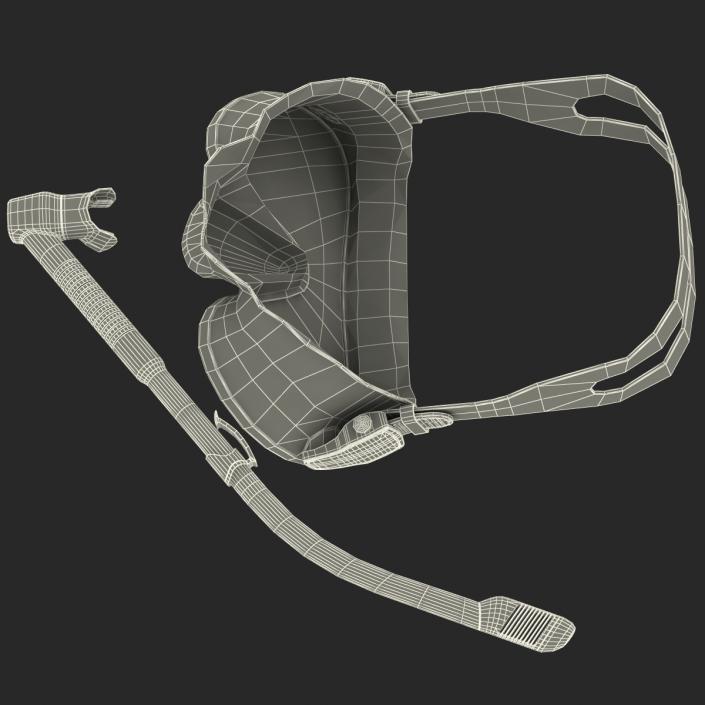 Scuba Mask and Snorkel 3D