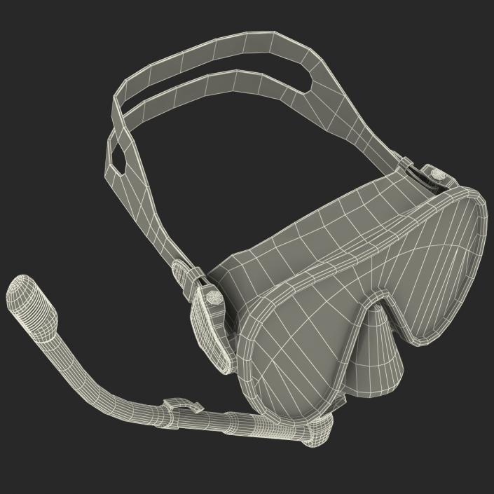 Scuba Mask and Snorkel 3D