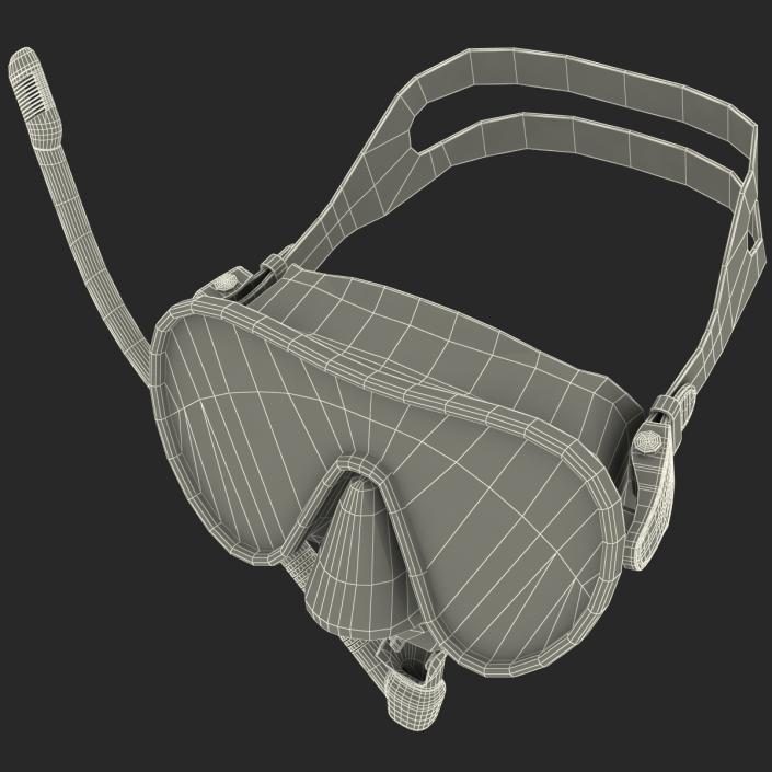 Scuba Mask and Snorkel 3D