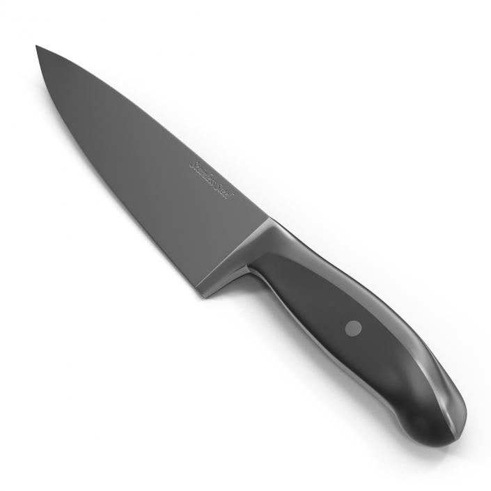 Chefs Knife 10 inch 3D model