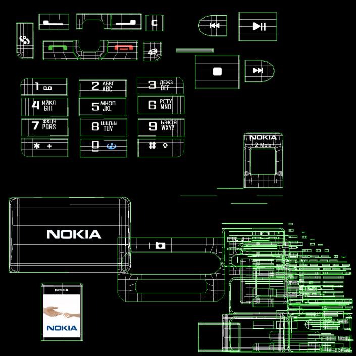 3D model Nokia 3250