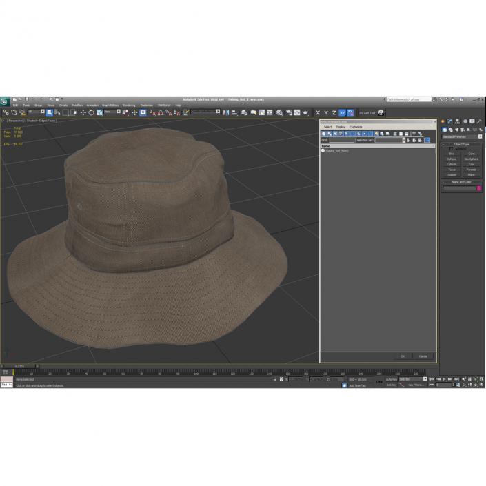 3D Fishing Hat 2 model