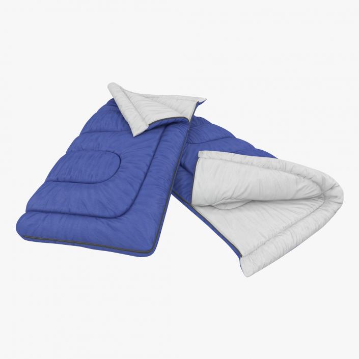 Sleeping Bag Blue 3D