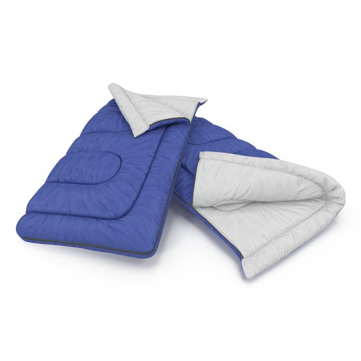 Sleeping Bag Blue 3D