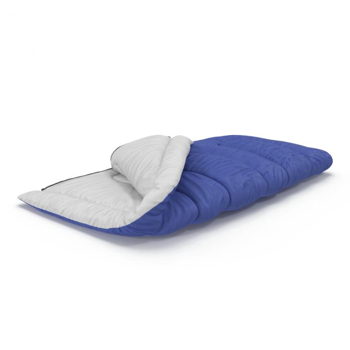 Sleeping Bag Blue 3D