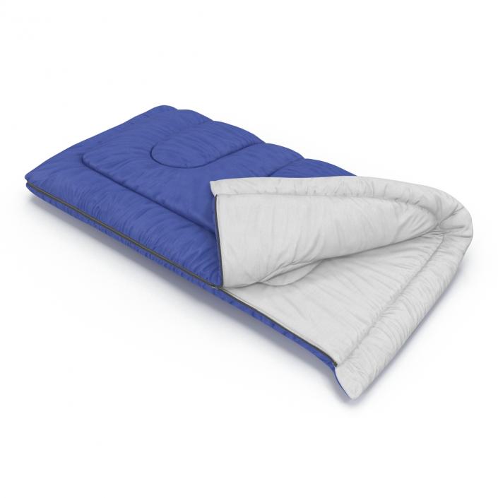 Sleeping Bag Blue 3D