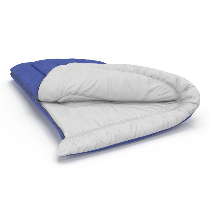 Sleeping Bag Blue 3D