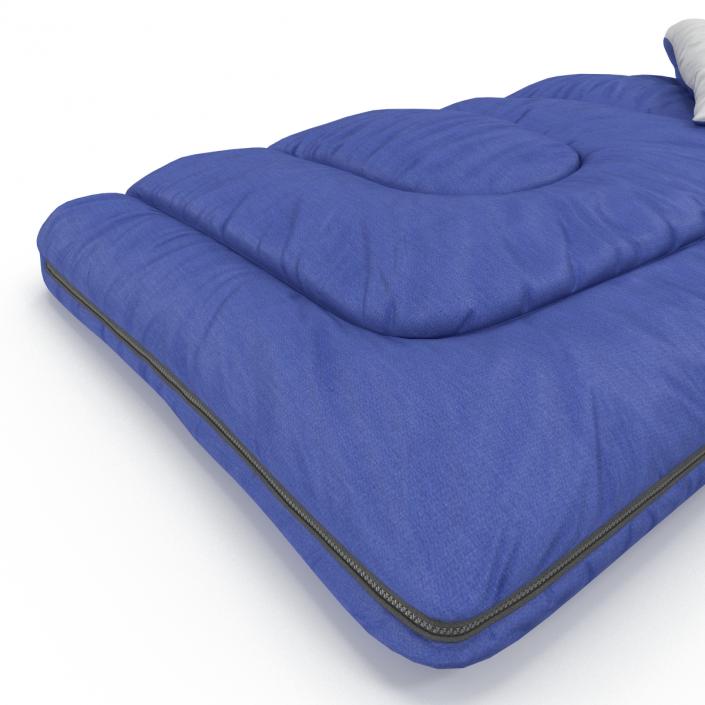 Sleeping Bag Blue 3D