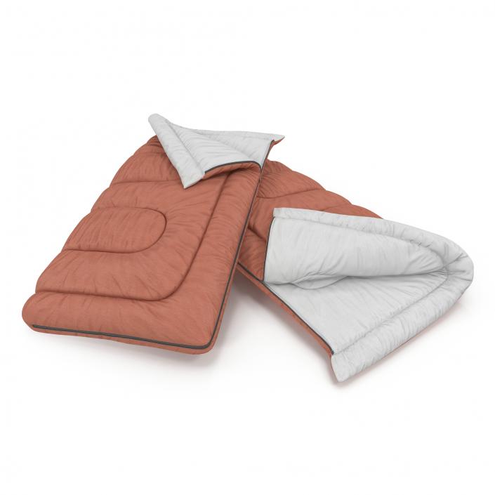 3D Sleeping Bag Brown model