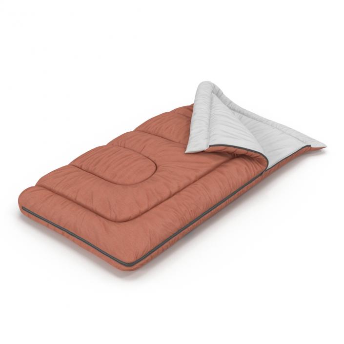 3D Sleeping Bag Brown model