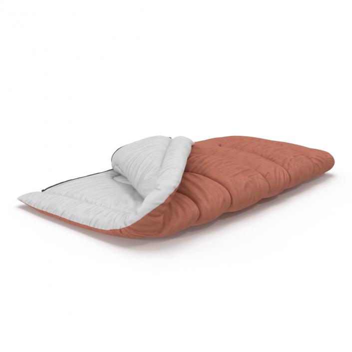 3D Sleeping Bag Brown model