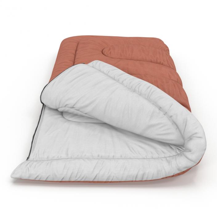 3D Sleeping Bag Brown model