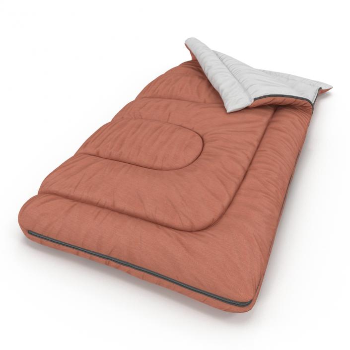 3D Sleeping Bag Brown model