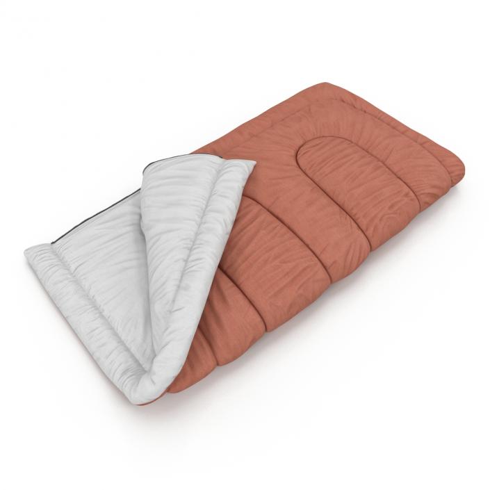 3D Sleeping Bag Brown model