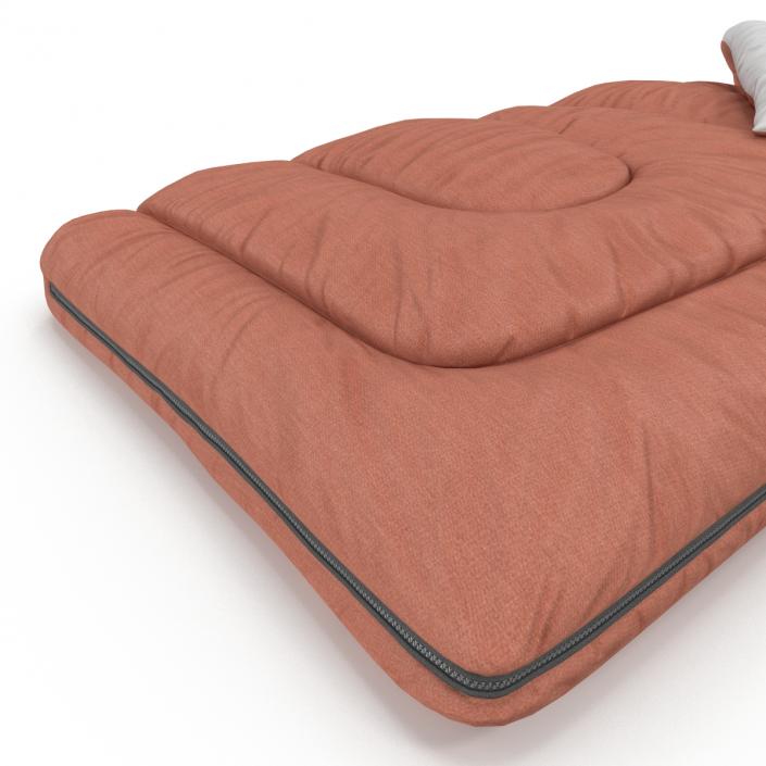 3D Sleeping Bag Brown model