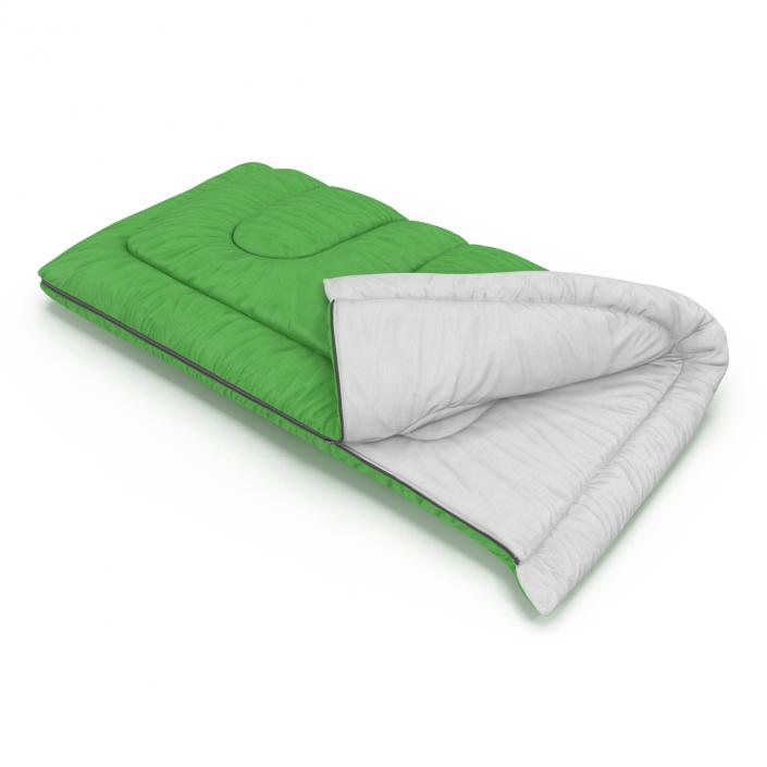 3D Sleeping Bag Green model