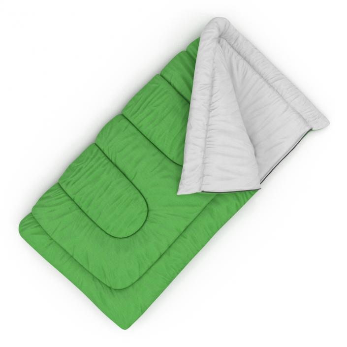 3D Sleeping Bag Green model