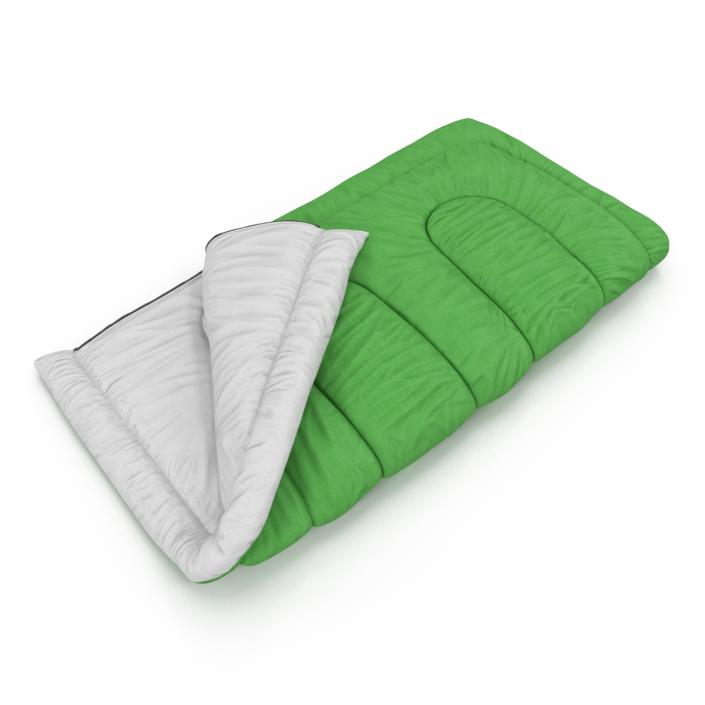 3D Sleeping Bag Green model