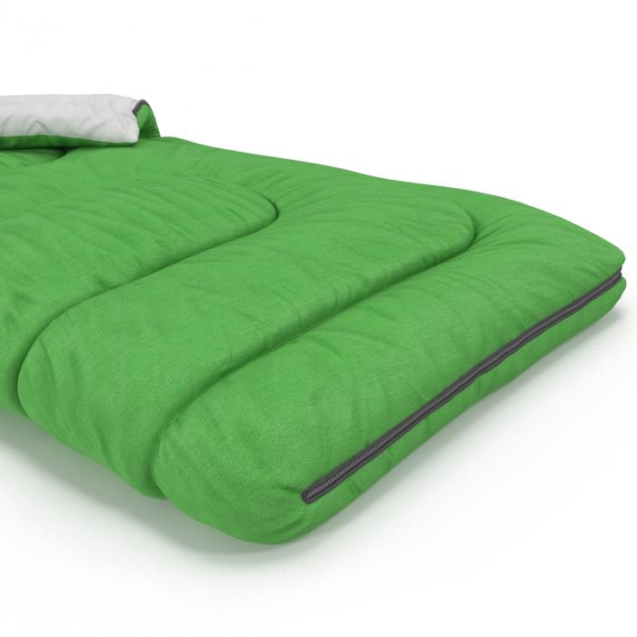 3D Sleeping Bag Green model