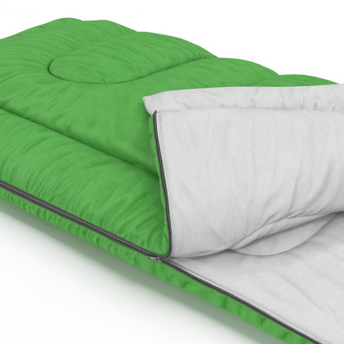 3D Sleeping Bag Green model