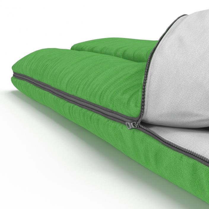 3D Sleeping Bag Green model