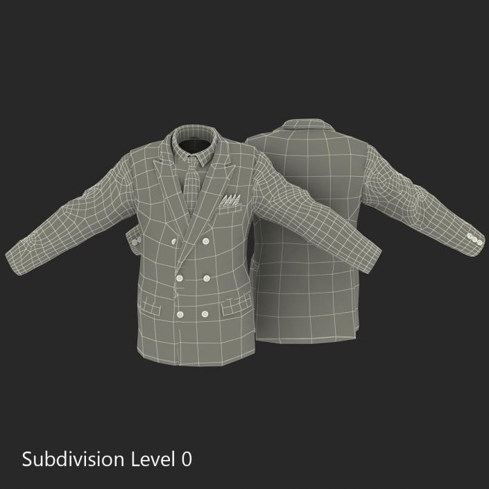 3D Mens Suit Jacket 4 model