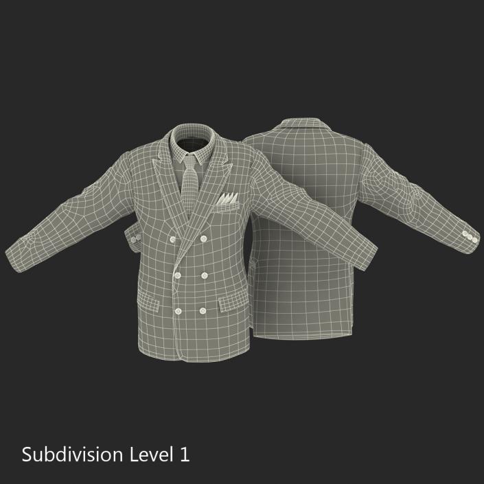 3D Mens Suit Jacket 4 model