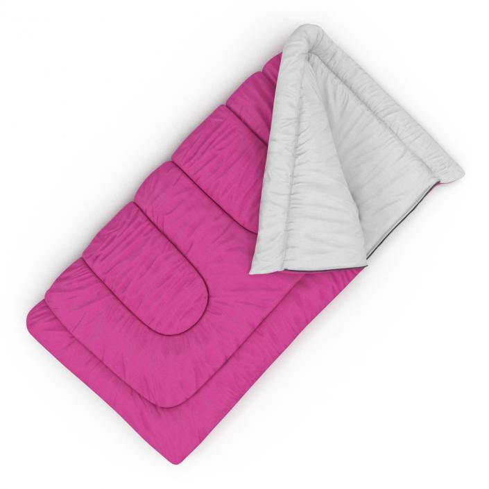 Sleeping Bag Pink 3D