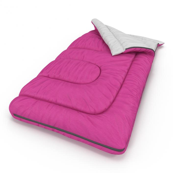 Sleeping Bag Pink 3D