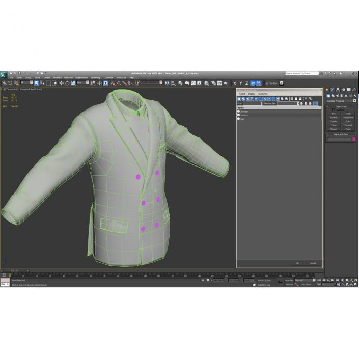 3D Mens Suit Jacket 5 model