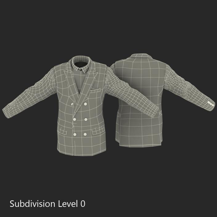 3D Mens Suit Jacket 5 model