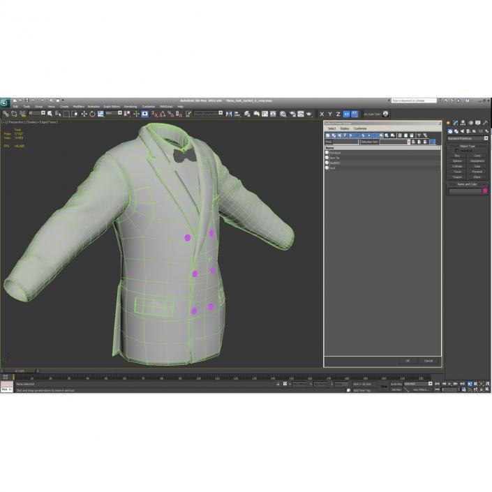 3D Mens Suit Jacket 6 model