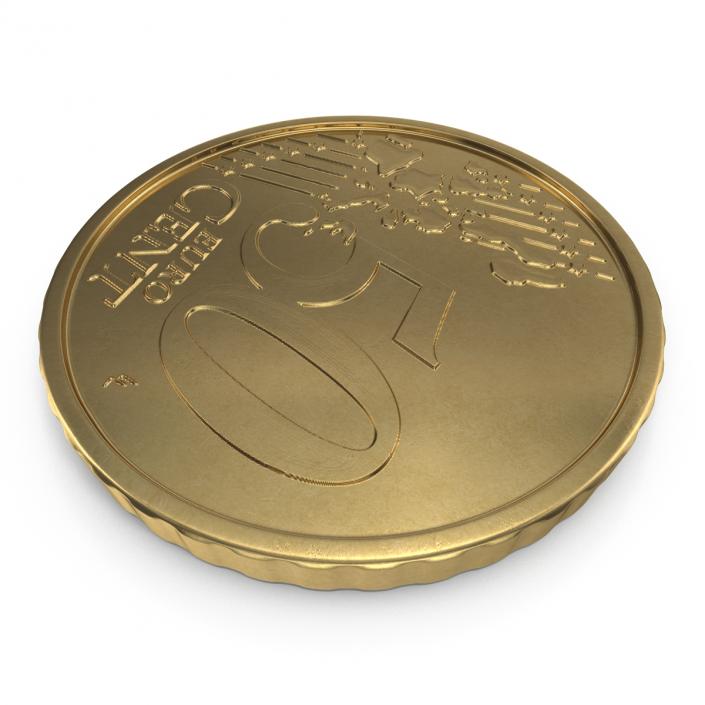 German Euro Coin 50 Cent 3D model