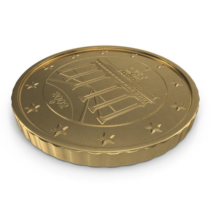 German Euro Coin 50 Cent 3D model