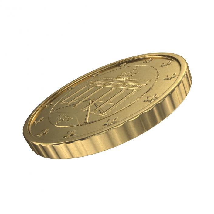 German Euro Coin 50 Cent 3D model