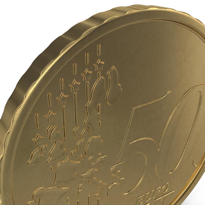 German Euro Coin 50 Cent 3D model