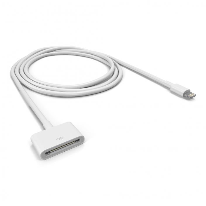 3D model Apple 30 Pin to USB Cable