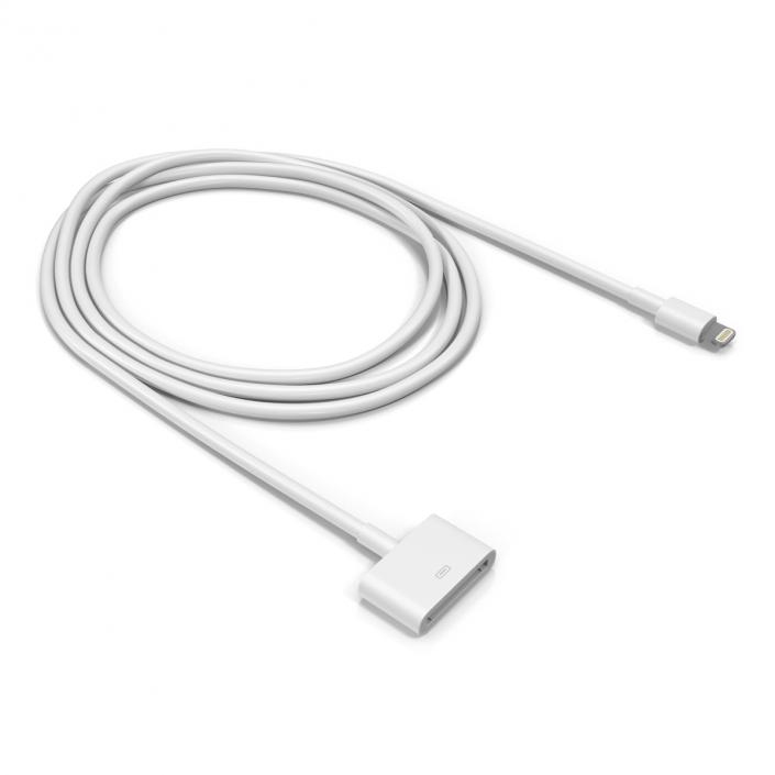 3D model Apple 30 Pin to USB Cable