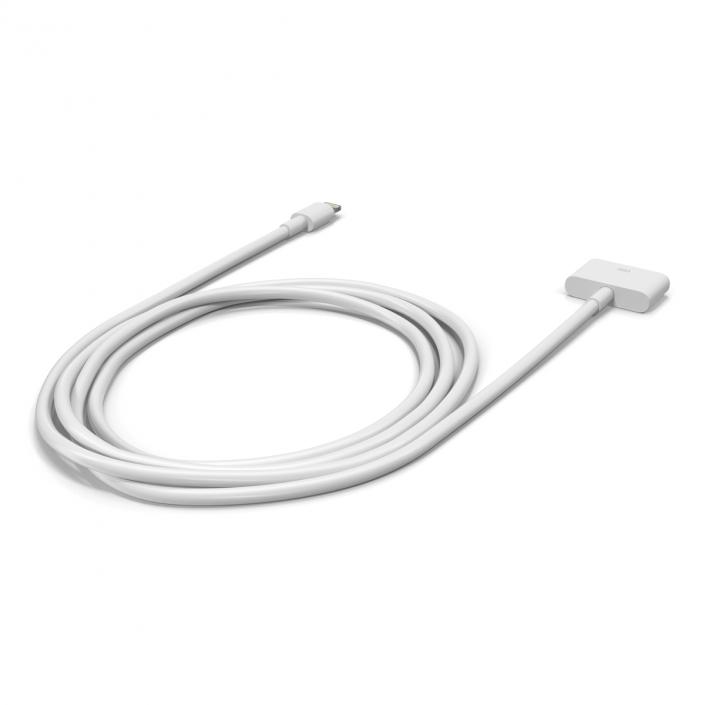 3D model Apple 30 Pin to USB Cable