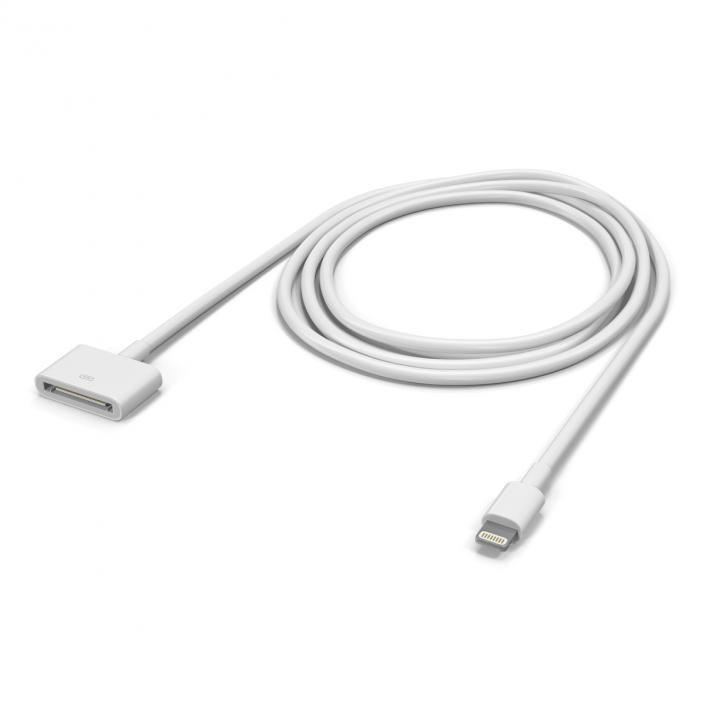 3D model Apple 30 Pin to USB Cable