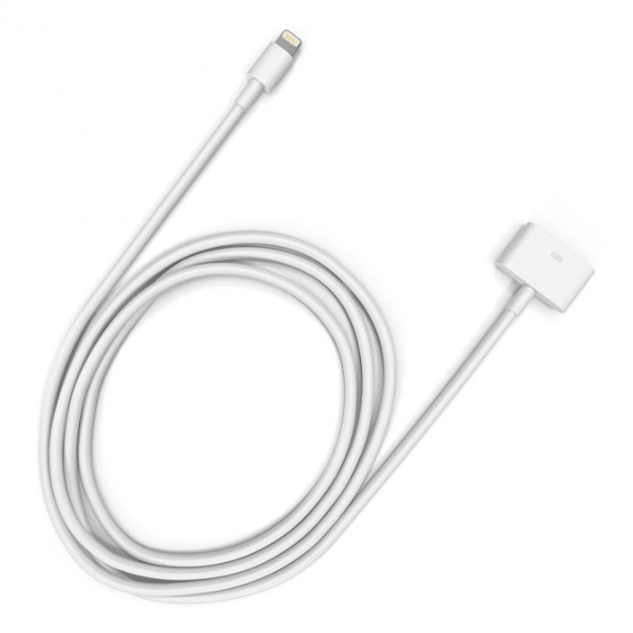 3D model Apple 30 Pin to USB Cable