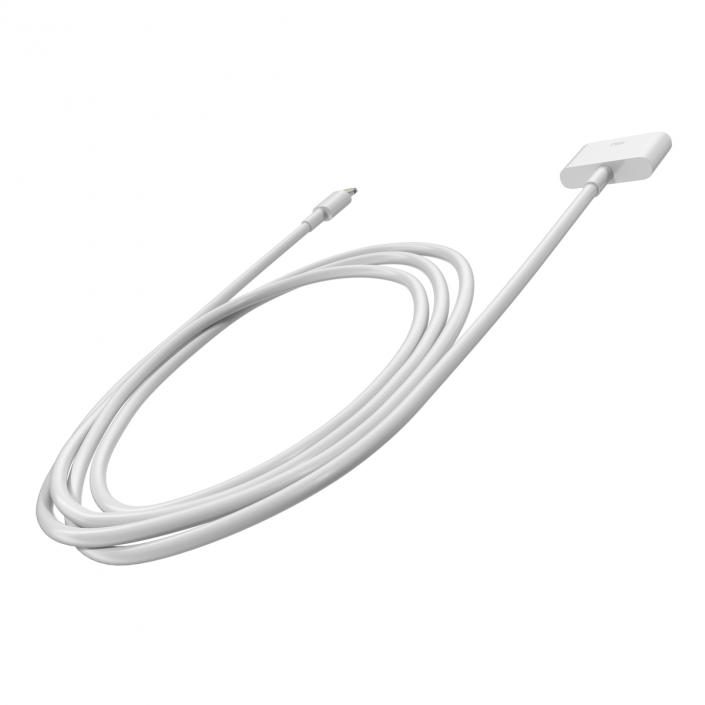 3D model Apple 30 Pin to USB Cable