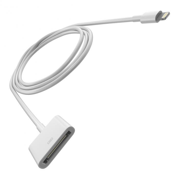 3D model Apple 30 Pin to USB Cable