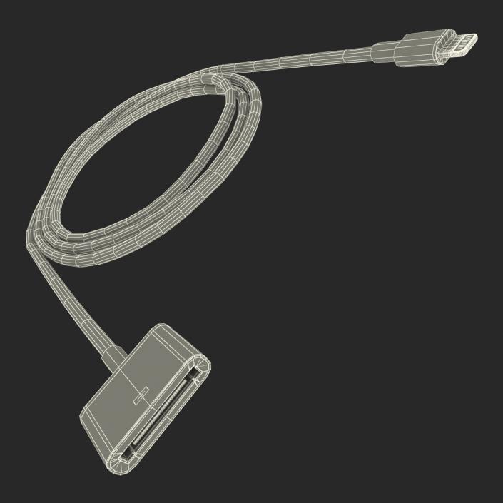 3D model Apple 30 Pin to USB Cable