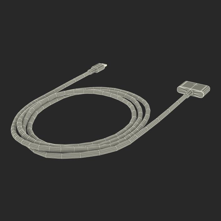 3D model Apple 30 Pin to USB Cable