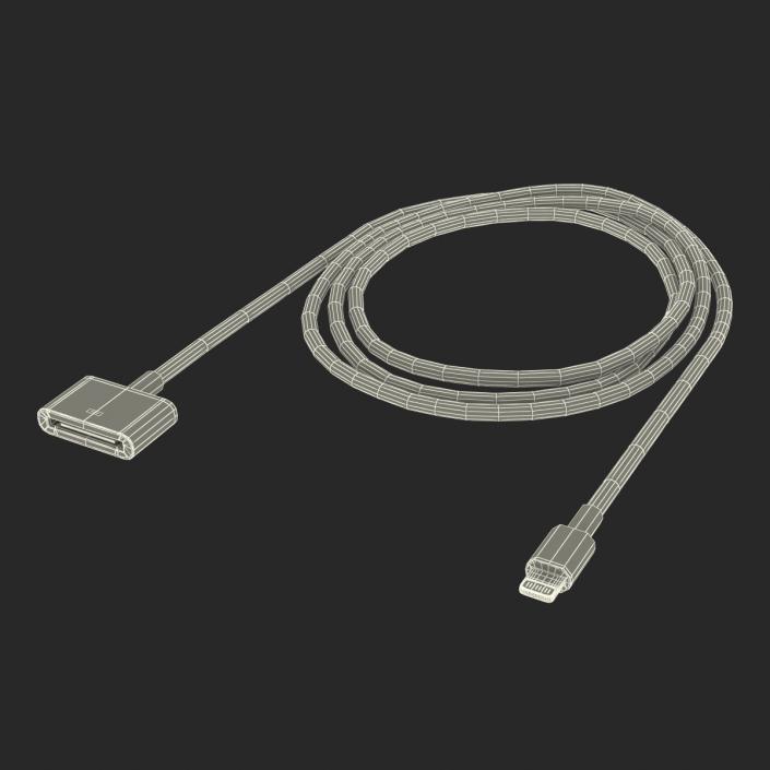 3D model Apple 30 Pin to USB Cable