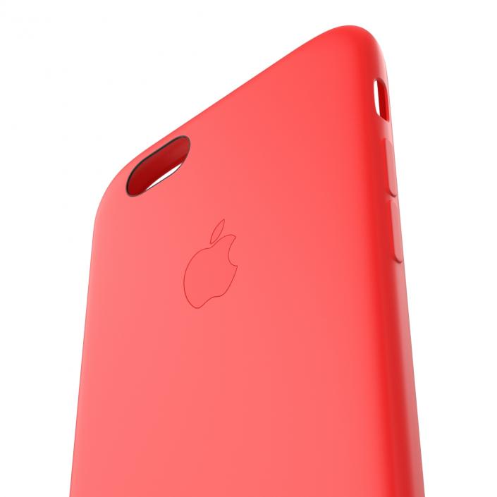 3D iPhone 6 Plus Silicone Case Red