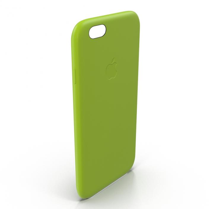 3D iPhone 6 Plus Silicone Case Green model